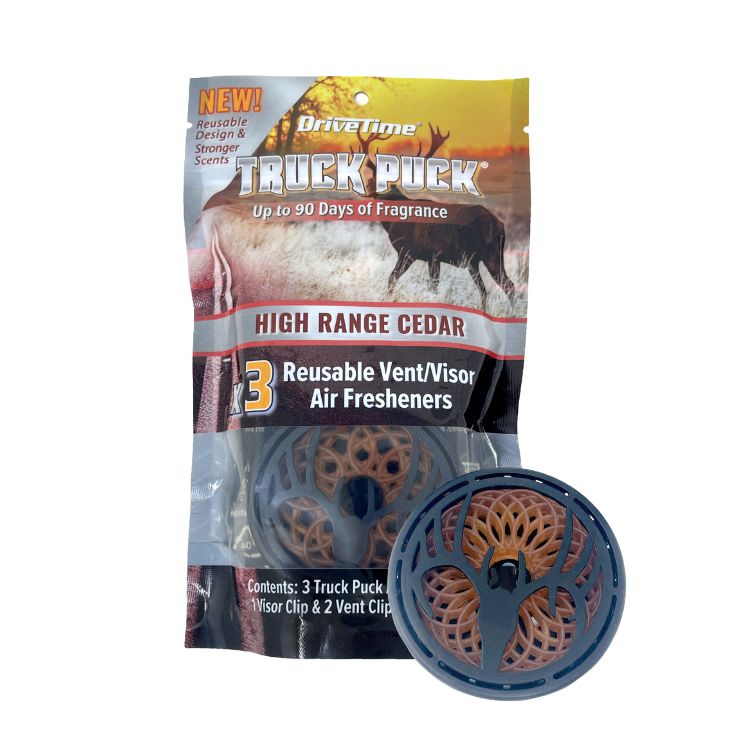 Truck Puck® Reusable Vent/Visor Air Fresheners - 3-Pack (Case of 10)