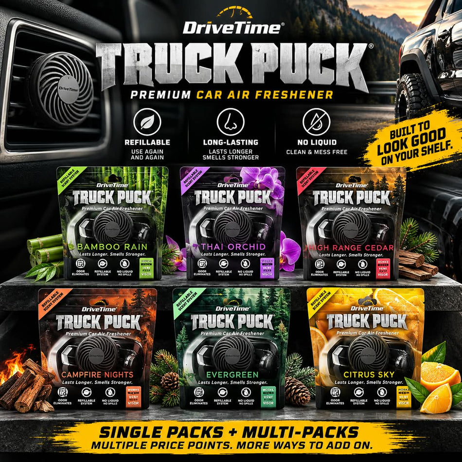 Truck Puck® Reusable Vent/Visor Air Fresheners